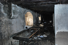 Interior del Liceo Marta Donoso después del terremoto