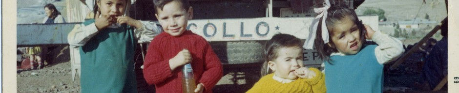 Niños en la cancha Aviación de Andacollo. Año 1969. Donación de Gabriel Cortés Araya.
