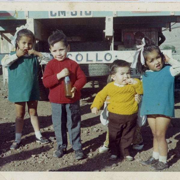 Niños en la cancha Aviación de Andacollo. Año 1969. Donación de Gabriel Cortés Araya.