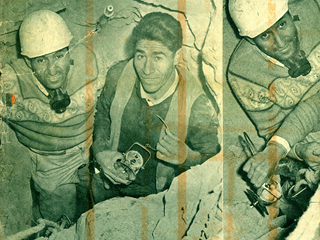 Mineros rescatados de la mina Flor de Té. Revista Flash Nacional. Febrero de 1964. Donada por José Miguel Calderón López Mineros rescatados de la mina Flor de Té. Revista Flash Nacional. Febrero de 1964. Donada por José Miguel Calderón López