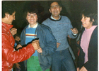Celebración del aniversario de la población Media Hacienda. Ovalle. 18 de septiembre de 1986. Donada por Luis Humberto Cádiz