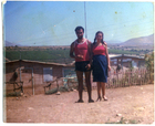 Juan Cádiz y Raquel Morgado en su casa ubicada en la quebrada El Ingenio, Ovalle. Donada por Luis Humberto Cádiz.
