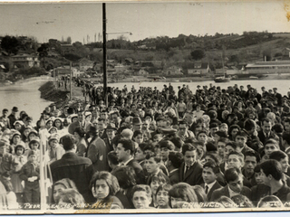 Inauguración del piedraplén. Calbuco. 15 de mayo de 1966. Donada por Manuel López Léniz.