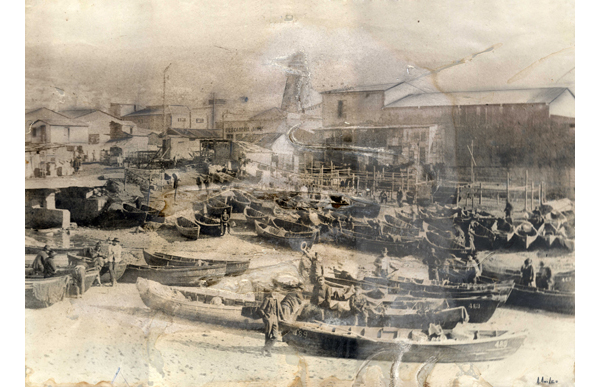 Caleta Jaime de Valparaíso. Año 1900. Donado por Eduardo Quiroz.