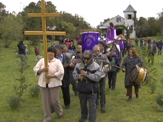 Procesión de la fiesta de Aucar. 23 de septiembre de 2009.