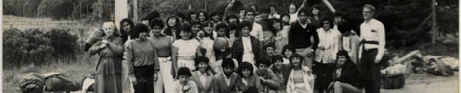 Encuentro Nacional del Movimiento Apostólico de adolescentes y Niños (MOANI). El Quisco. Marzo de 1985. Donado por Patricia López y Vicente Arenas.