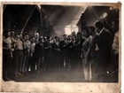 Jefes y trabajadores del taller de herrería de la Maestranza Central Jefes y trabajadores del taller de herrería de la Maestranza Central