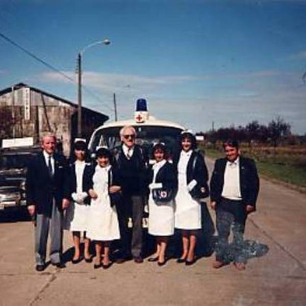 Integrantes de la Cruz Roja