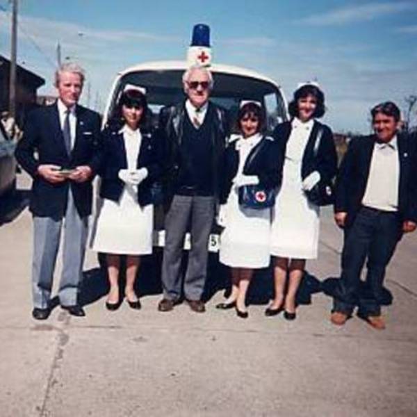 Voluntarios de la Cruz Roja de Frutillar