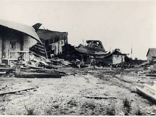 Bodega en ruinas después del terremoto de 1960