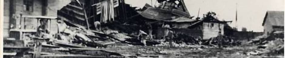 Bodega en ruinas después del terremoto de 1960