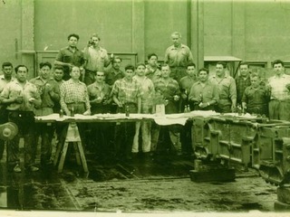 Trabajadores de armaduria de la Maestranza Chinchorro Trabajadores de armaduria de la Maestranza Chinchorro