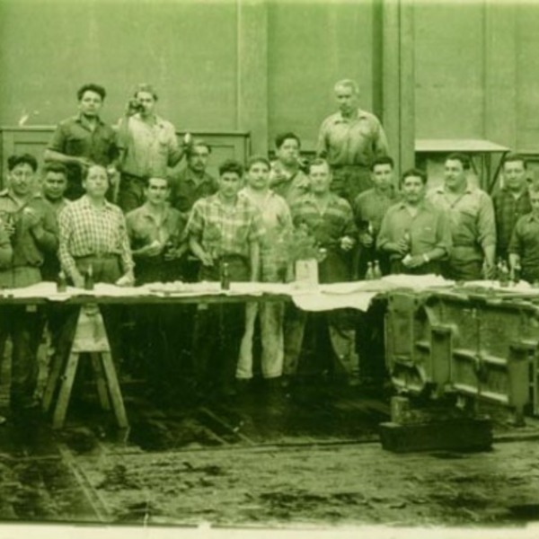 Trabajadores de armaduria de la Maestranza Chinchorro Trabajadores de armaduria de la Maestranza Chinchorro