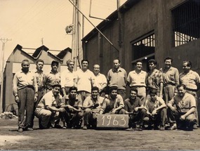 Personal del taller eléctrico de la Maestranza Chinchorro