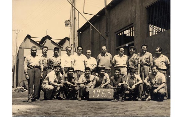 Personal del taller eléctrico de la Maestranza Chinchorro