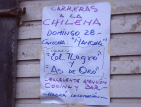 Invitación a carreras a la chilena