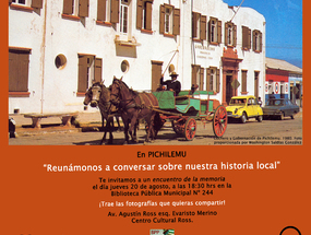 Afiche de invitación a encuentro comunitario y recopilación en Pichilemu. Año 2011.