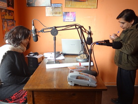 Invitación radial a un encuentro comunitario en el Museo Gabriela Mistral de Vicuña. Año 2013.