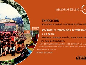 Invitación a la exposición "Imágenes y testimonio de Valparaíso y su gente". 16 de octubre de 2009.