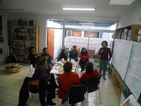 Creación de línea de tiempo colectiva en Guayacán, Coquimbo. Año 2012.