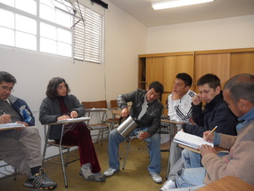 Encuentro de memoria con integrantes del taller literario "Huanta". Año 2012.