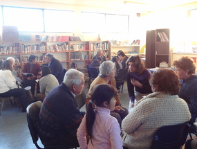 Conversación grupal en encuentro de memorias en Punitaqui. Año 2012.