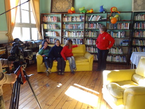 Registro audiovisual en la biblioteca de Andacollo. Año 2012.