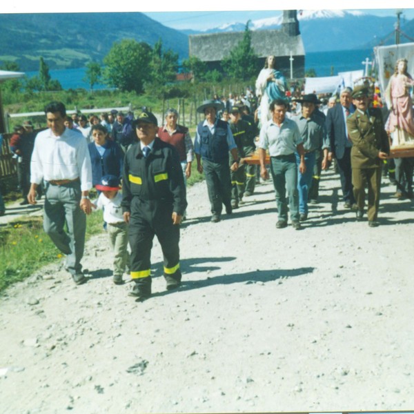 Celebración de la parroquia de Cochamó