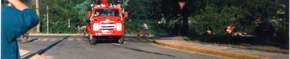 Paseo navideño en carro bomba