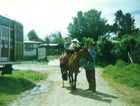 Hermanas Mancilla a caballo