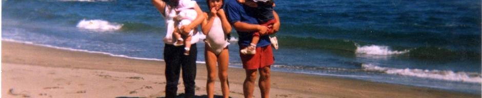 Familia Mancilla Carrillo en la playa