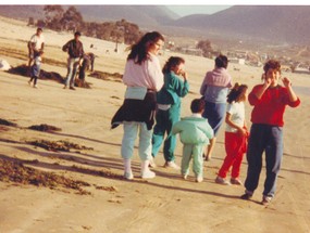 Paseo a la playa de la familia Vergara