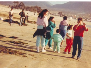 Paseo a la playa de la familia Vergara