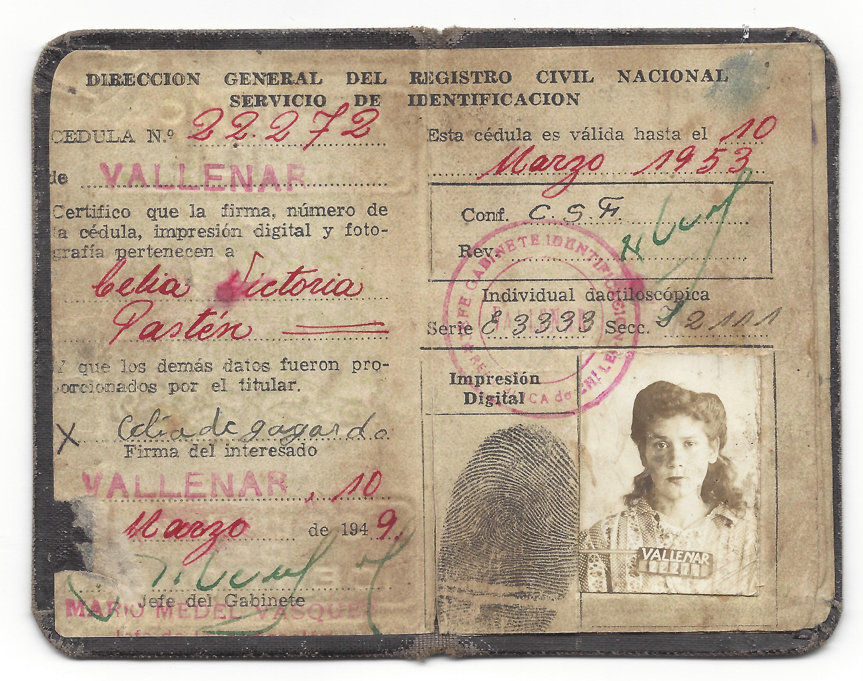 Cédula de identidad Cédula de identidad
