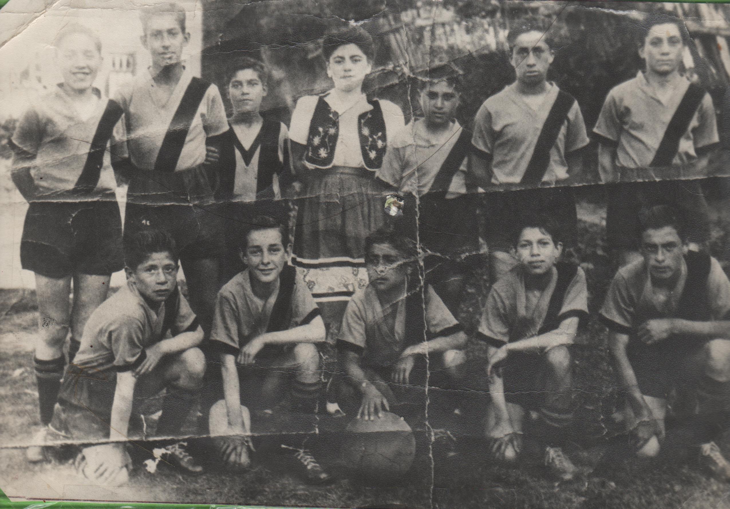 Equipo de fútbol infantil