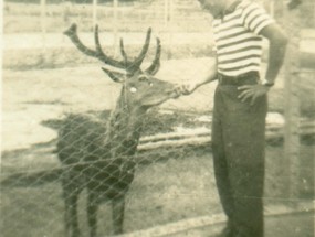 Nieves Alarcón en el zoológico