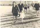 Desfile deportivo en el Estadio La Portada