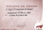 Diploma de honor Diploma de honor