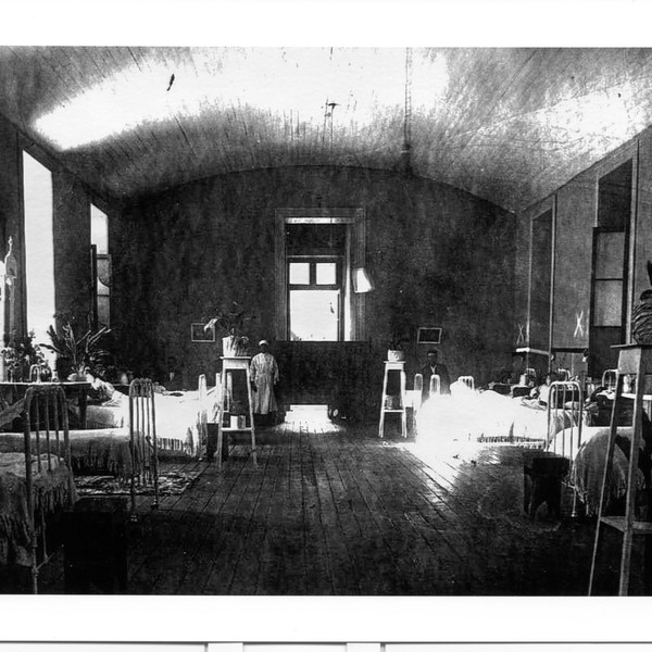 Sala de atención médica del antiguo hospital