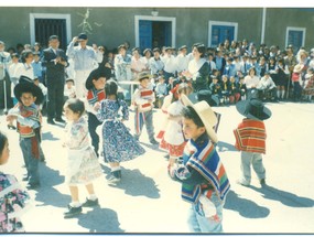 Acto cívico en la plaza de Tulahuén