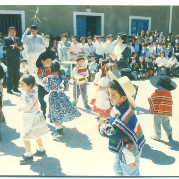 Acto cívico en la plaza de Tulahuén