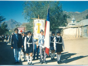 Desfile de la brigada del tránsito