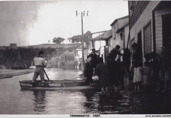 Inundación por el terremoto de 1960 Inundación por el terremoto de 1960