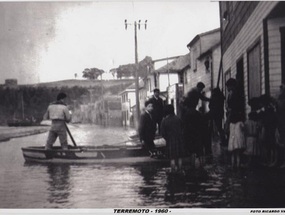 Inundación por el terremoto de 1960 Inundación por el terremoto de 1960