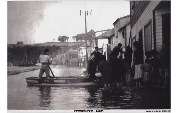 Inundación por el terremoto de 1960 Inundación por el terremoto de 1960