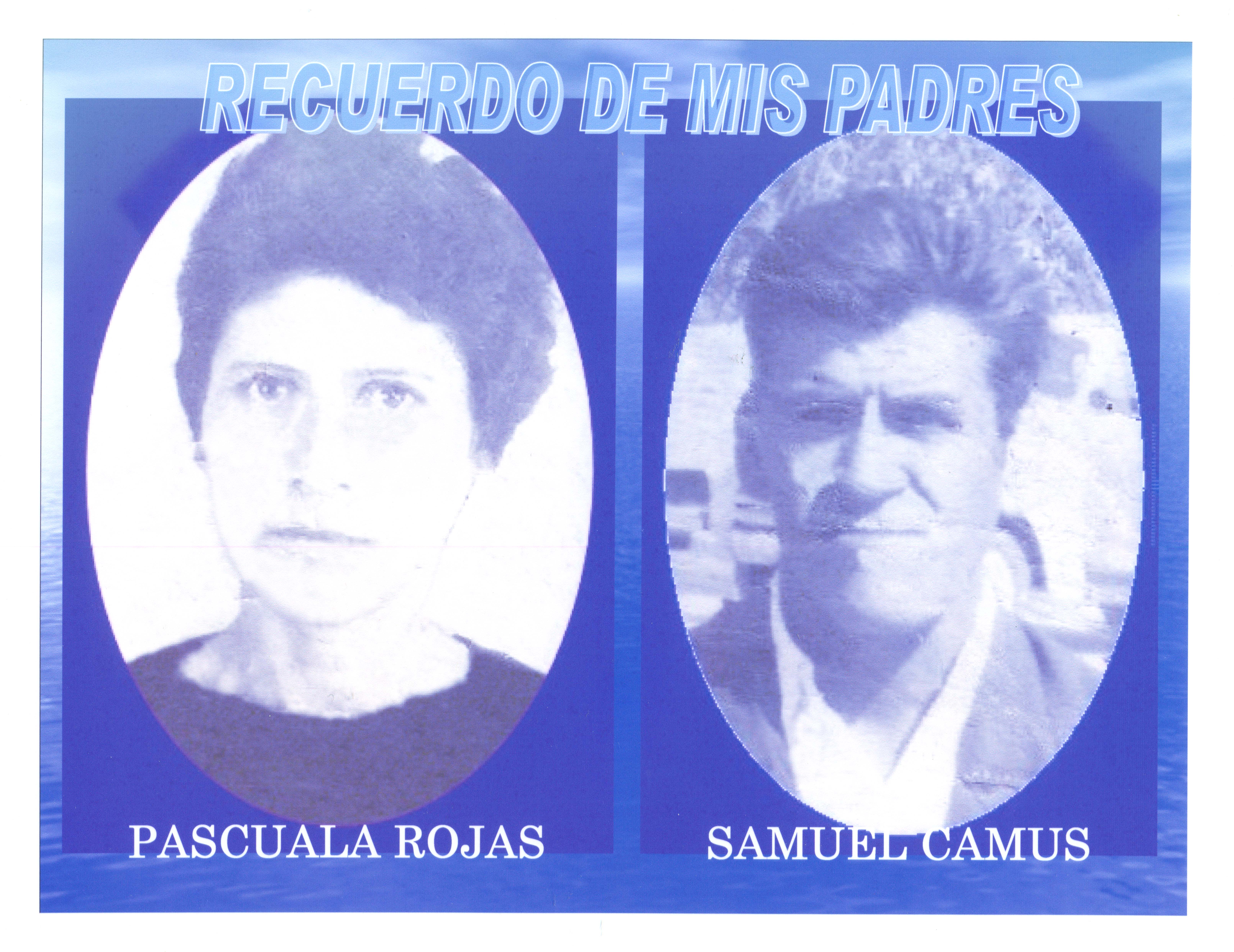 Pascuala Rojas y Samuel Camus Pascuala Rojas y Samuel Camus