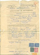 Certificado de matrimonio