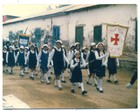 Desfile de la brigada de la Cruz Roja