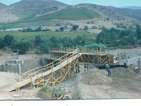 Construcción del puente Los Morales