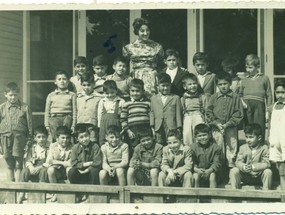 Alumnos de la Escuela N°1 de Maullín
